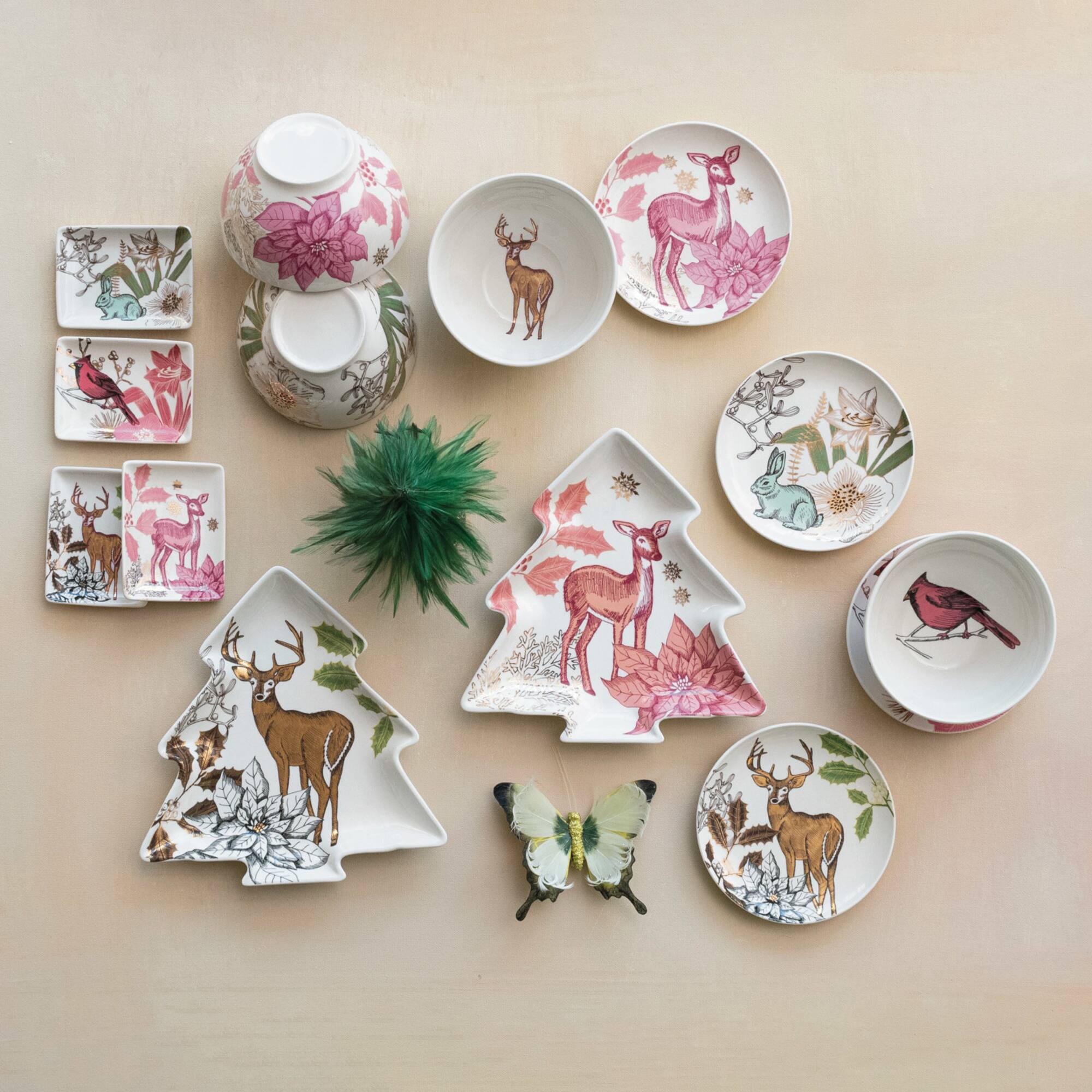 Hello Honey® 6" Woodland Animal Round Stoneware Plates, 12ct.